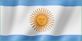 A picture of Argentina's flag